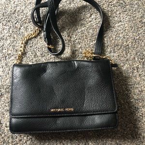 Black Michael Kors Wallet on Chain